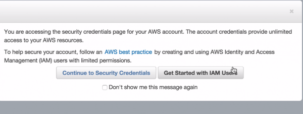 AWS Get Started with IAM Users