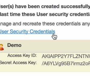 AWS Access Key ID and Secret Access Key