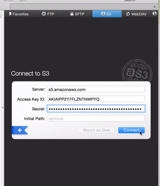 Connect to Amazon S3 with Transmit for Mac